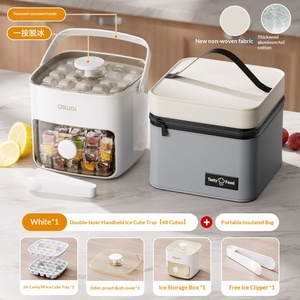 Moule à glaçons sphériques, résistant au congélateur, grande capacité, boîte de stockage de glace, congélation rapide, démoulage facile, moule à glace de qualité alimentaire pour réfrigérateur - Product Image 6