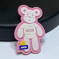 Patchs personnalisables en PVC souple et écologique, avec logo 3D en relief, motifs fleurs, alphabet, étoiles, cœurs, à crocheter ou à coudre pour chapeaux
