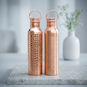100% Copper Classic Eco-Friendly Large Capacity Shiny Polished <b>Disposable</b> Water Bottle Straw <b>Drinkware</b> Accessories Customized - Product Image 3