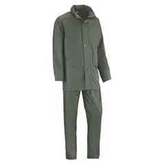 Completo antipioggia - 803RHVERDE S Sena - Colore: Verde - Cuciture termosaldate. Cappuccio ripiegabile con chiusura a strappo. - Product Image 3