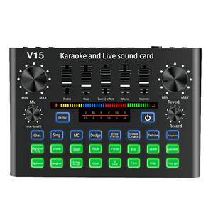 Demao RTS Card Âm Thanh Sống V15 Giao Diện Âm Thanh Di Động Máy Tính Karaoke Card Âm Thanh Ghi Âm Giao Diện Nhanh - Product Image 1