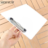 MDFSUB Presse-papiers simple face 2mm FRP vierge à sublimation en plastique revêtement blanc Design créatif pour cadeaux promotionnels et d'affaires