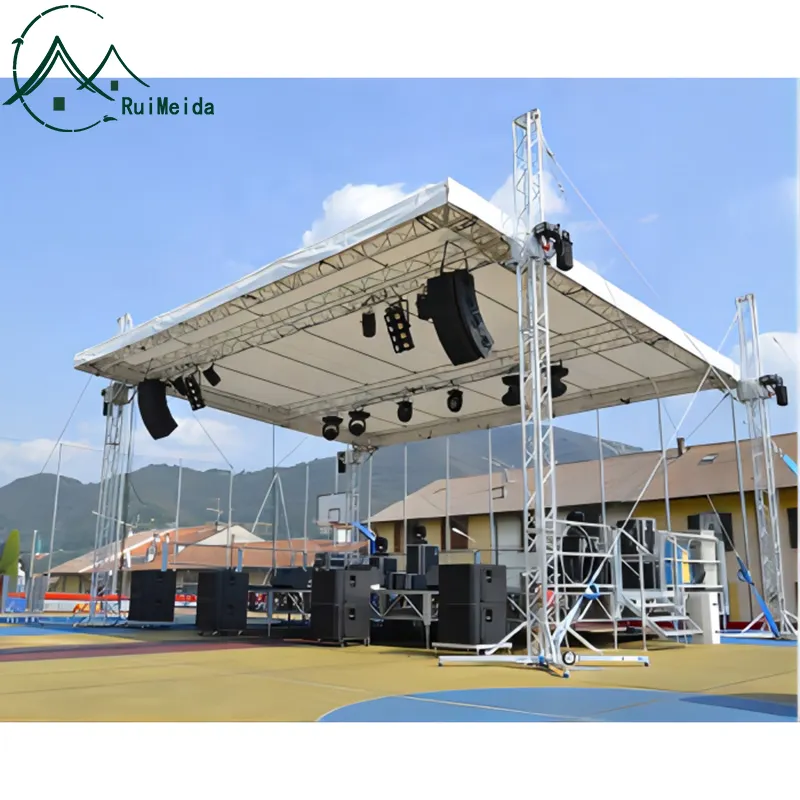 Manufacture Outdoor Event Roof Lighting Show Truss With Stage