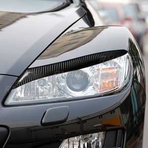 1 par de cubiertas de fibra de carbono real para faros delanteros de coche, para Mazda RX8 2009 2010 2011 2012, accesorios para coche - Product Image 5