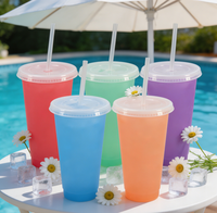 Gobelet magique changeant de couleur au froid, en plastique PP de qualité alimentaire, vente en gros, design personnalisé