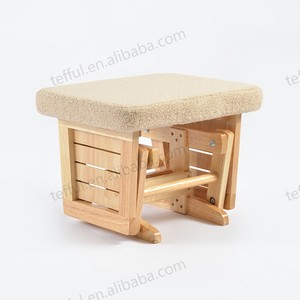 Fauteuil à bascule moderne en bois naturel, fauteuil pouf personnalisable, meubles d'usine pour la maison et le salon - Product Image 6