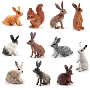 Modèles SL 11 pièces Figurines de lapins réalistes en PVC Jouets en plastique Produits finis Unisexe pour les âges 4-12 En stock - Product Image 1