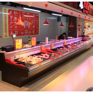 Vitrina Refrigerada para Carnicería con Enfriamiento Directo LED, Exhibidor Abierto para Carne Fresca, Mueble Refrigerador para Delicatessen con Certificación CE y Control Digital - Product Image 2