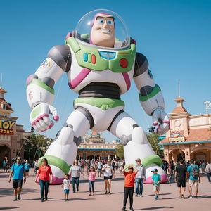 Figure gonflable de <span class=keywords><strong>héros</strong></span> spatial Airvon, figure accrocheuse, mascotte de thème personnalisée, ballon pour événements de science-fiction - Product Image 1