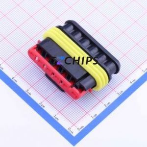 282090-1 Housing (Wire-to-Board / Wire-to-Wire) P=6mm Connector ( Jack Structure: 1x6P )( Pitch: 6mm )( Number of Rows: 1 ) - Product Image 2