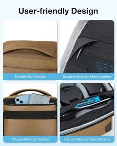 Mẫu miễn phí du lịch máy ảnh Túi không thấm nước hình dạng nhiếp ảnh máy ảnh Túi ba lô trường hợp Vai Túi điện tử trường hợp - Product Image 3