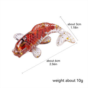 หินคริสตัลธรรมชาติแบบขายส่ง หลายแบบ สำหรับตกแต่งเรซิ่นรูปปลาทองเล็กๆ เหมาะสำหรับเป็นของขวัญ - Product Image 2