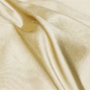 Organic Soft Silk Dupioni Fabric Duppion Solid Color Plain for Garment Scarf