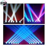 Barre de lumière LED mobile 6x80W RGBW 4-en-1 avec contrôle DMX, effet Wash et Strobe pour DJ, discothèque et éclairage de scène