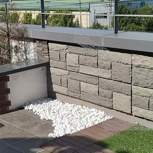 NEU-Panel de pared de piedra falsa 3D para decoración de jardín y Casa, peso ligero