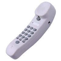 Mini téléphone mural filaire téléphone recomposer pas d'identification de l'appelant écran LCD téléphone fixe pour le bureau à domicile