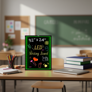 Tableau d'affichage LED vectoriel 32x24 pouces, écran néon lumineux pour usage au bureau et à l'école - Product Image 2