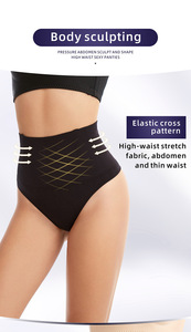 Wholesale Women Slimming Panties <b>Body</b> Shaper High Waist <b>Thong</b> Belly Control Trainer Butt Lifter Hip Shaping - Product Image 2