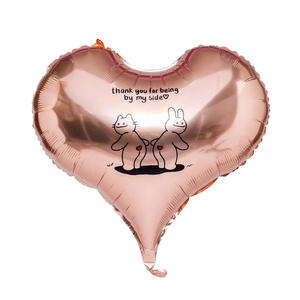 Moda Día de San Valentín 22 pulgadas <span class=keywords><strong>película</strong></span> de aluminio impreso corazón globos fiesta de cumpleaños boda habitación confesión atmósfera Props - Product Image 2