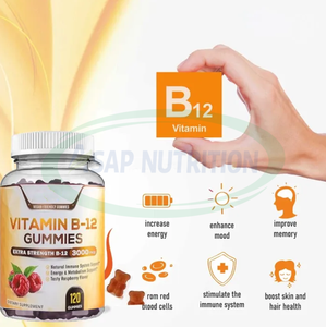 Suppléments de prise de poids à la <span class=keywords><strong>vitamine</strong></span> <span class=keywords><strong>B12</strong></span> Ausreson OEM Meilleur prix Boisson énergisante Gommes vitaminées <span class=keywords><strong>B12</strong></span> - Product Image 2