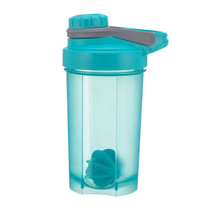 Bouteille de sport en plastique sans BPA de 500 ml, <span class=keywords><strong>shaker</strong></span> à protéines personnalisé avec boule mélangeuse - Product Image 4