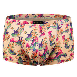 Ropa interior de punto transpirable sin costuras de tiro medio para hombre, Bóxer deportivos de talla grande sostenibles con logotipo en la cintura - Product Image 5