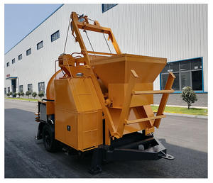 Nouvelle bétonnière mobile diesel portable la plus vendue avec pompe à eau intégrée 8M/<span class=keywords><strong>H</strong></span>, robuste et haute performance - Product Image 4