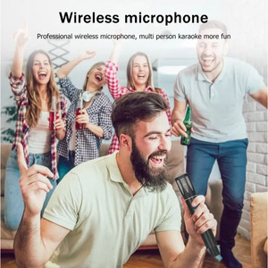 Huangyuan L-2 Uhf Rechargeable <b>Wireless</b> <b>Microphone</b> Pair For Karaoke And Stage Use - Product Image 4