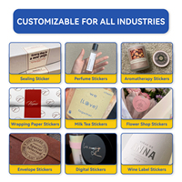Autocollants personnalisés sur mesure, petites quantités, autocollants de luxe haut de gamme, personnalisation de la conception gratuite, autocollants en papier pour emballage de remerciement