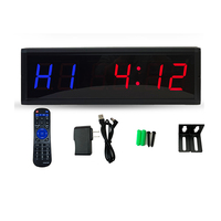 Minuterie de boxe de fitness à télécommande, minuterie numérique de compte à rebours, entraînements par intervalles, minuterie d'entraînement, horloge murale numérique, chronomètre