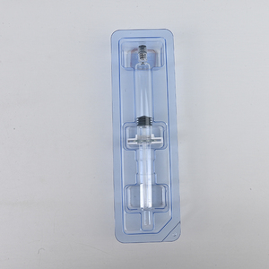Emballage individuel sous blister, seringue en verre de 10 ml (10 <span class=keywords><strong>cc</strong></span>) d'acide hyaluronique avec poignée ergonomique - Product Image 1