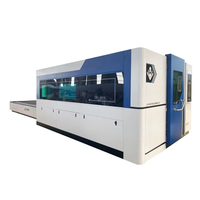 HONGSHENGDA 3015BW-6000W Máquina de Corte Láser Programable CNC de Alta Precisión, Refrigerada por Agua, de Diseño Cerrado y Alta Potencia