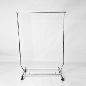 Load Capacity Commercial Grade <strong>Clothing</strong> Garment Racks <strong>Heavy</strong> <strong>Duty</strong> Sing <strong>Rail</strong> Adjustable Collapsible Rolling Clothes Rack on Wheels - Product Image 3