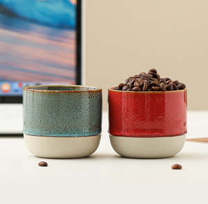 Tazza da Caffè Arabo in Ceramica Artigianale con Finitura Sabbiata, Stile Rustico Saudita, per Espresso, Macchiato e Tè Wabi-sabi, Ideale per il Majlis - Product Image 6