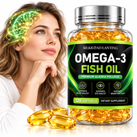 Huile de poisson de pollock d'Alaska, capsules molles d'oméga-3, complément alimentaire EPA DHA, 120 gélules
