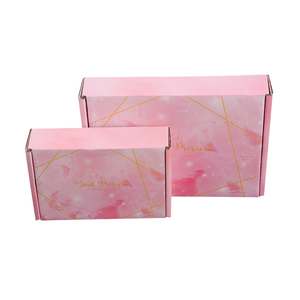 Embalaje con impresión personalizada, cajas de papel corrugado Rosa, con logotipo - Product Image 3