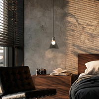 Lampe suspendue en verre fumé transparent de luxe Aisilan pour café, table à manger, îlot de cuisine, lampe suspendue LED