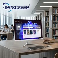 INGSCREEN All-In-One PC 24 Inch Intel Core I3/i5/i7 Touch Screen IPS Panel SSD+HDD Windows 10 11 for Office & School Use