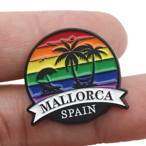 Personalizado <span class=keywords><strong>Barcelona</strong></span> España viaje recuerdo insignia Metal ciudad turística solapa Pins fabricante - Product Image 4