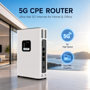 Router CPE 5G AX1800 WiFi 6 con Doble Ranura SIM, Pantalla LCD, 4 Puertos de Antena, LAN Gigabit, VPN, OLAX G5080 5G NA Router Sim - Product Image 1