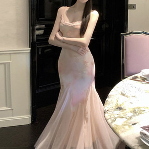 Nouvelle collection automne : Robe mi-longue respirante et écologique, taille naturelle, coupe ample et sexy, style vacances pour femme. - Product Image 3