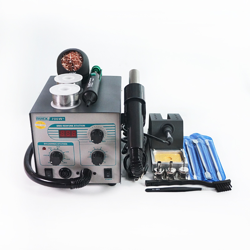 Паяльная станция QUICK-706W + 2 в 1 цифровая, 220 В