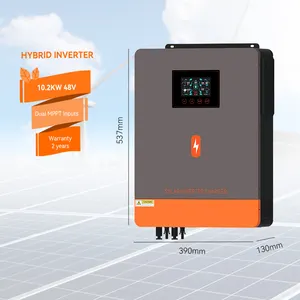 PowMr 10.2KW dual photovoltaic input and dual AC output 48V DC to 220V/230V/240V AC pure sine wave solar inverter