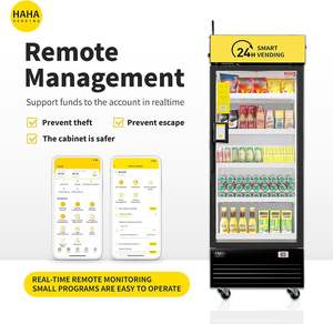 HAHA DC-360D-USスマート冷蔵飲料自動製造機245ボトル容量タッチカードリーダープラスチック材料360 <span class=keywords><strong>mini</strong></span> - Product Image 5