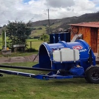 Retourneur de compost HINDA-200 à entraînement par prise de force de tracteur, puissance 50-80 CV, capacité 600-800 m³/h pour le compostage de fumier animal et de déchets