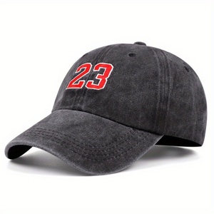 Gorra de béisbol versátil para todas las estaciones con visera de pico de pato, nueva, con letras bordadas 23, característica de tela común - Product Image 2