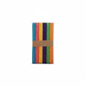 Colorati Abbassalingua in Bambù e Legno 18x150MM, 50 Pezzi, Vendita all'Ingrosso per Progetti Fai-da-Te e Artigianato, Marca Peiyong Cina - Product Image 2