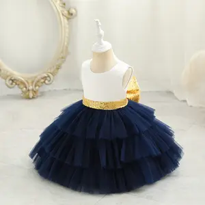 MQATZ婴儿学步服装一岁生日洗礼女孩婴儿派对礼服选美派对芭蕾舞裙BD907