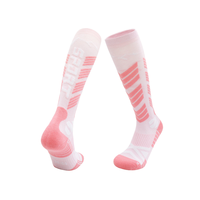 Chaussettes de ski en laine mérinos, chaussettes d'hiver épaisses et rembourrées pour le snowboard, chaussettes antibactériennes respirantes et chaudes pour le ski et le snowboard