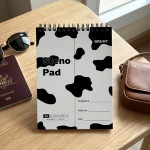 Blocco Note con Design a Motivo Mucco, Pagine Interne Staccabili, Quaderno per Studio, Diario, Mini Taccuino, Blocco per Appunti - Product Image 3